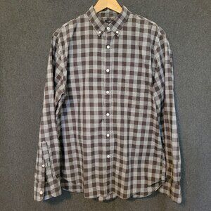 J. Crew Men’s L Classic Fit Casual Cotton Long Sleeve Button Down Gingham Shirt